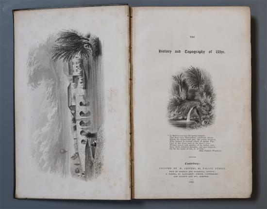 WYE: Morris, William S. - The History and Topography of Wye, 1st edition, 8vo, green cloth with 7 plates,